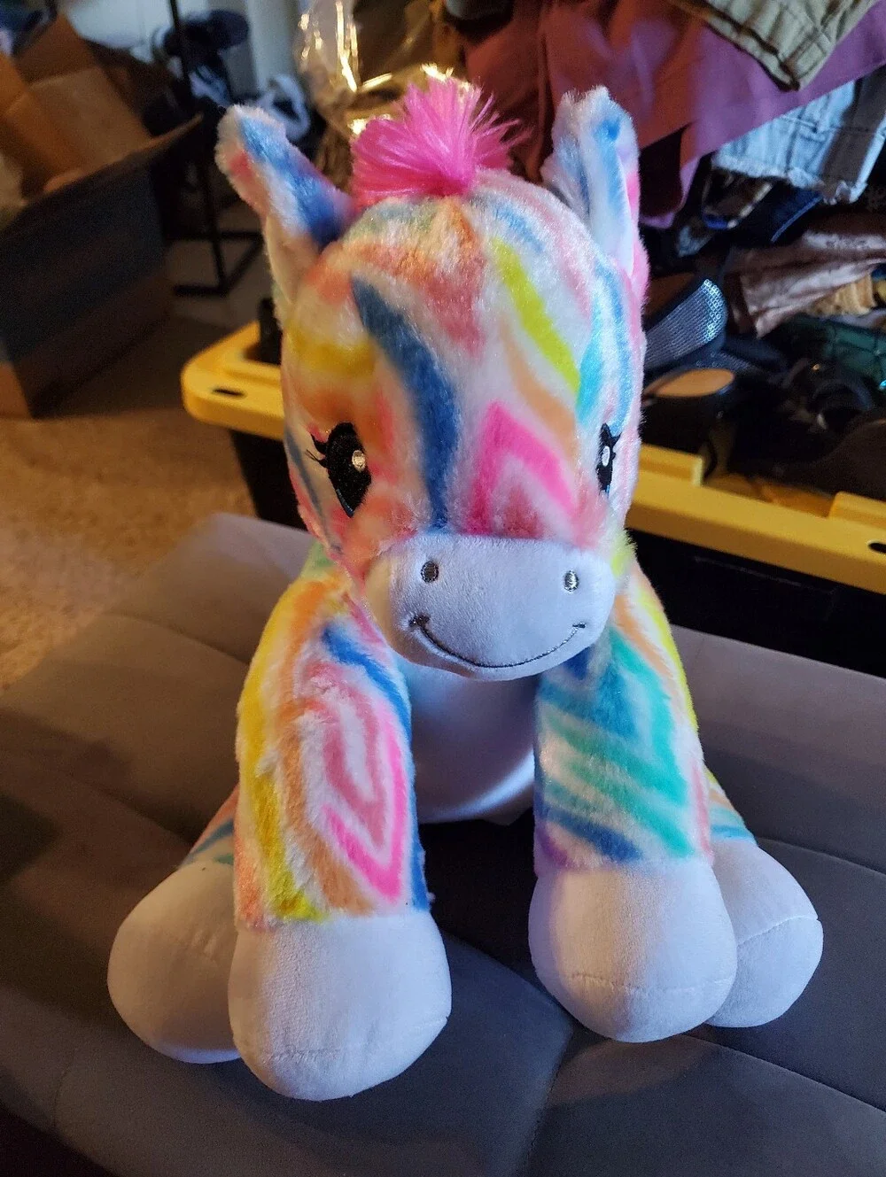 Build-A-Bear Rainbow Striped Zebra